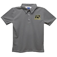 Toddler Vive La Fete  Black Ryan Blaney Pencil Stripe Polo