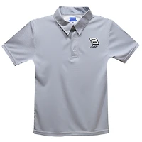 Youth Vive La Fete  Gray Dale Earnhardt Jr. Pencil Stripe Polo