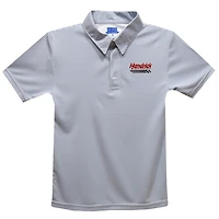 Youth Vive La Fete  Gray Hendrick Motorsports Pencil Stripe Polo