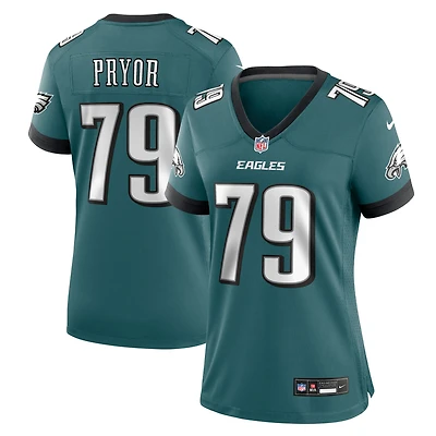 Women's Nike Matt Pryor Midnight Green Philadelphia Eagles Team Game Jersey