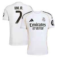 Men's adidas Vini Jr. White Real Madrid 2025/26 Home Replica Jersey