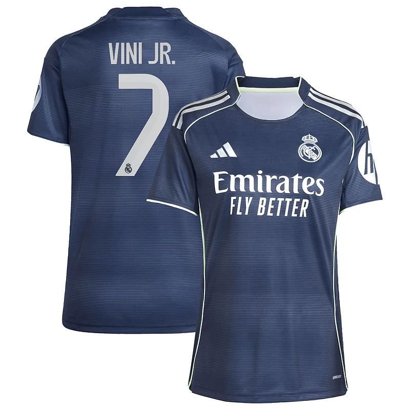 Women's adidas Vini Jr. Blue Real Madrid 2025/26 Away Replica Player Jersey