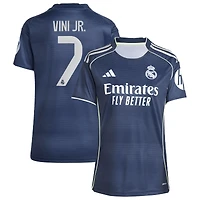 Women's adidas Vini Jr. Blue Real Madrid 2025/26 Away Replica Player Jersey