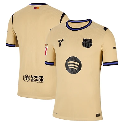 Men's Nike  Gold Barcelona 2025/26 Away Match Authentic Jersey
