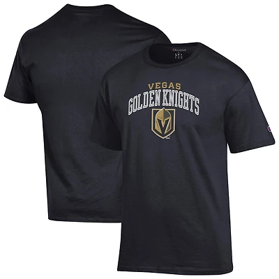 Men's Champion Black Vegas Golden Knights Primary Logo T-Shirt