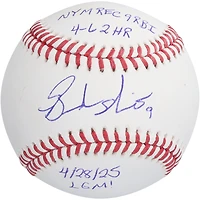 Brandon Nimmo New York Mets Autographed Baseball Multiple Inscriptions - Limited Edition #1/25