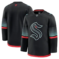 Men's Fanatics  Black Seattle Kraken Alternate Premium Jersey