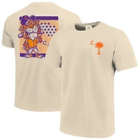 Men's Cream Clemson Tigers Palmetto C Baseball T-Shirt