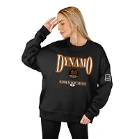 Women's Gameday Couture Black Houston Dynamo FC Oversized Players Only Black Label Premium Sweatshirt
