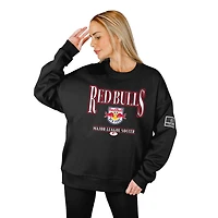 Women's Gameday Couture Black New York Red Bulls Oversized Players Only Black Label Premium Sweatshirt