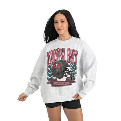 Women's Gameday Couture Gray Tampa Bay Buccaneers Heritage Premium Fleece Pullover Sweatshirt