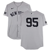 Oswaldo Cabrera New York Yankees Game-Used #95 Gray Nike Jersey vs. Pittsburgh Pirates on April 4, 2025 - 3-4, 4 RBI