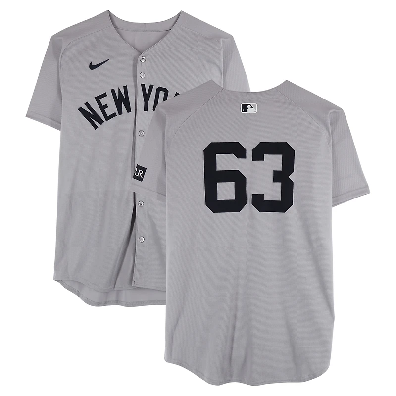 Fernando Cruz New York Yankees Game-Used #63 Gray Nike Jersey vs. Pittsburgh Pirates on April 4, 2025