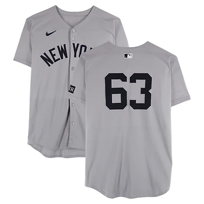 Fernando Cruz New York Yankees Game-Used #63 Gray Nike Jersey vs. Pittsburgh Pirates on April 4, 2025