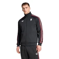 Men's adidas Originals  Black Manchester United Culturewear Full-Zip Track Jacket