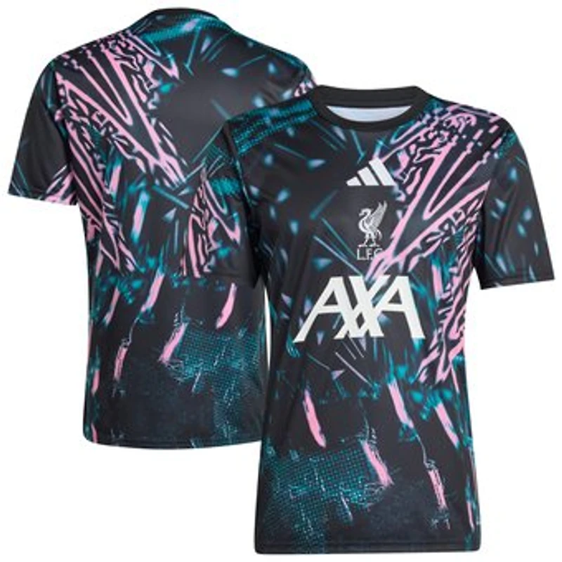 Men's adidas Black Liverpool 2025/26 Pre-Match Training Jersey