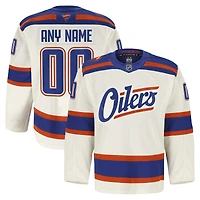 Men's Fanatics Light Beige Edmonton Oilers Alternate Authentic Pro Custom Jersey