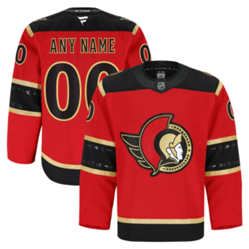 Men's Fanatics  Red Ottawa Senators Alternate Authentic Pro Custom Jersey