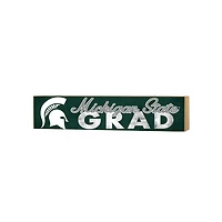 Michigan State Spartans 3" x 13" Grad Block Sign