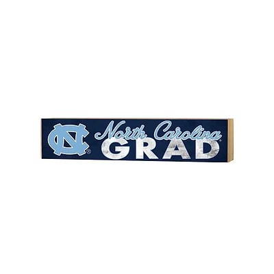 North Carolina Tar Heels 3" x 13" Grad Block Sign