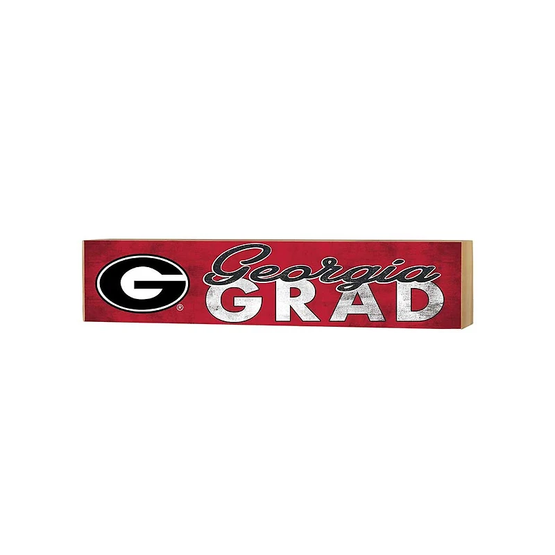 Georgia Bulldogs 3" x 13" Grad Block Sign