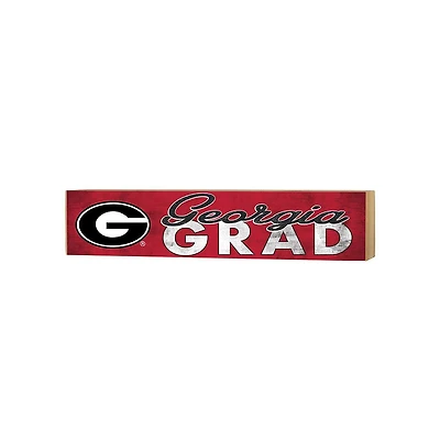 Georgia Bulldogs 3" x 13" Grad Block Sign