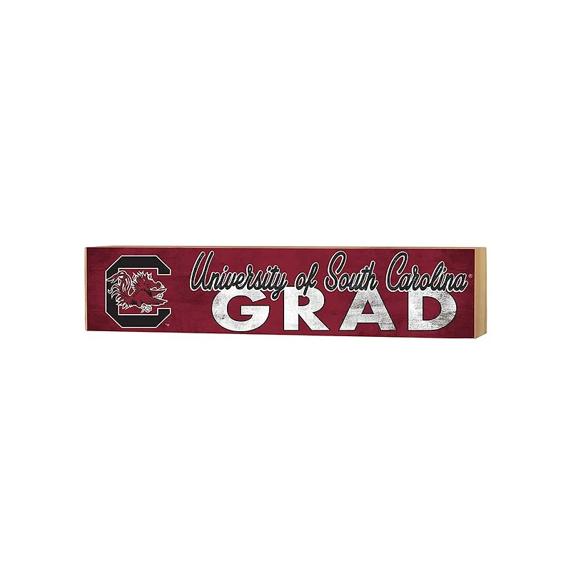 South Carolina Gamecocks 3" x 13" Grad Block Sign
