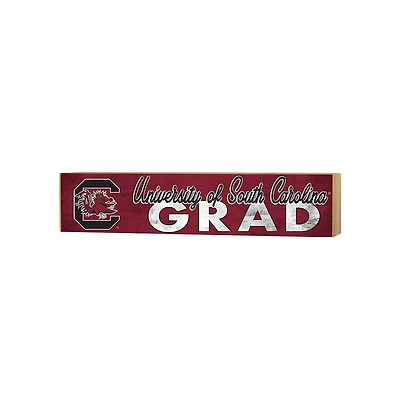 South Carolina Gamecocks 3" x 13" Grad Block Sign