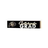 Colorado Buffaloes 3" x 13" Grad Block Sign