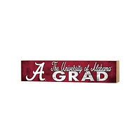 Alabama Crimson Tide 3" x 13" Grad Block Sign