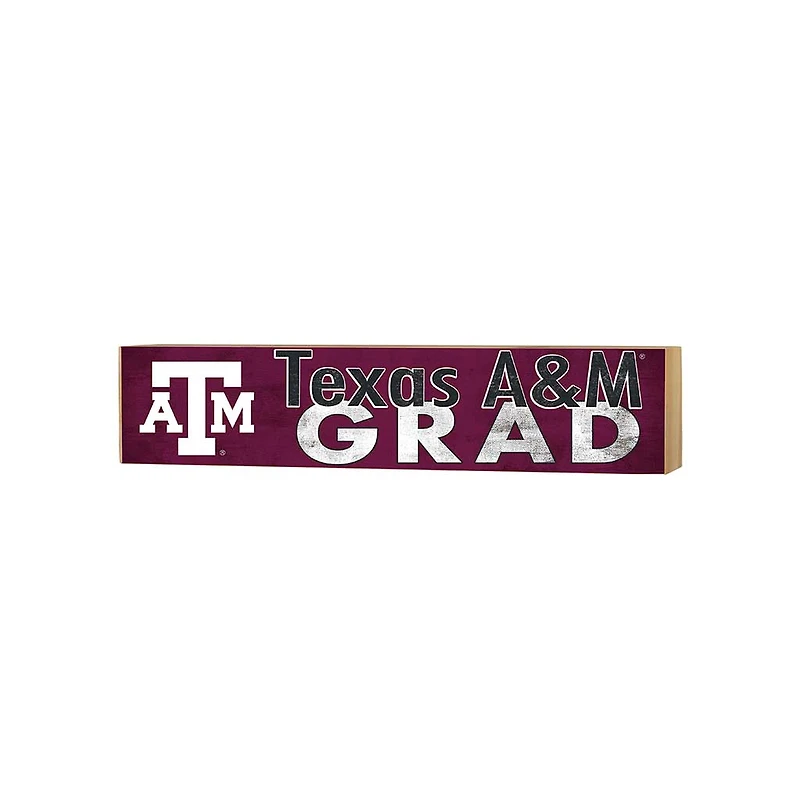 Texas A&M Aggies 3" x 13" Grad Block Sign