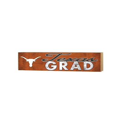 Texas Longhorns 3" x 13" Grad Block Sign