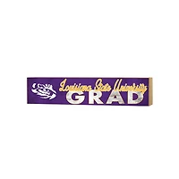LSU Tigers 3" x 13" Grad Block Sign