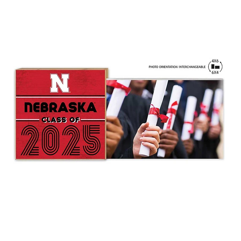 Nebraska Huskers 5" x 10.5" Class of 2025 Floating Frame