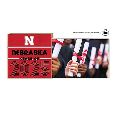 Nebraska Huskers 5" x 10.5" Class of 2025 Floating Frame
