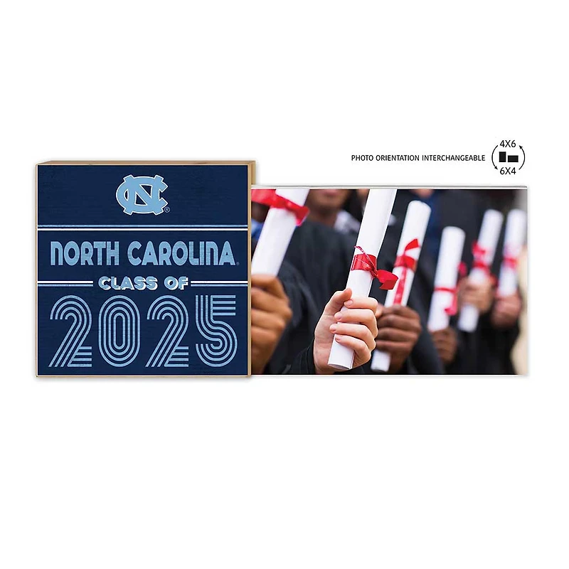 North Carolina Tar Heels 5" x 10.5" Class of 2025 Floating Frame