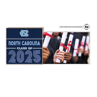 North Carolina Tar Heels 5" x 10.5" Class of 2025 Floating Frame