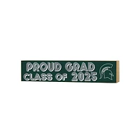 Michigan State Spartans 3" x 13" Class of 2025 Block Sign