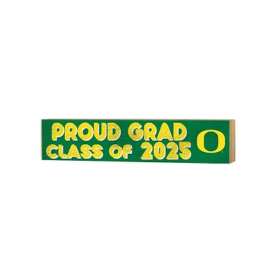 Oregon Ducks 3" x 13" Class of 2025 Block Sign