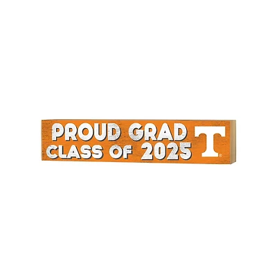 Tennessee Volunteers 3" x 13" Class of 2025 Block Sign