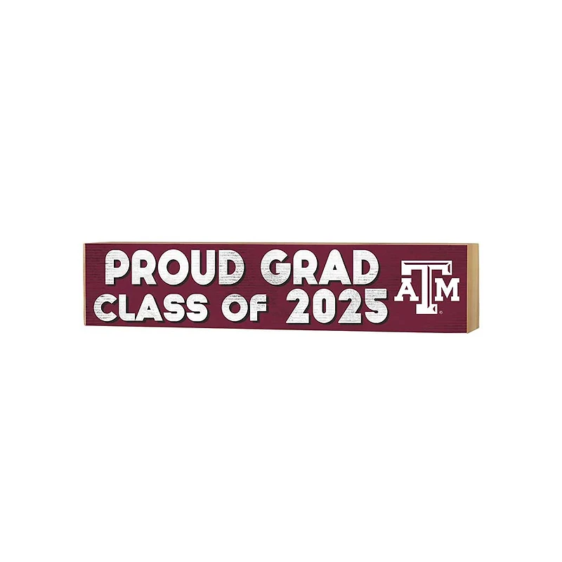 Texas A&M Aggies 3" x 13" Class of 2025 Block Sign