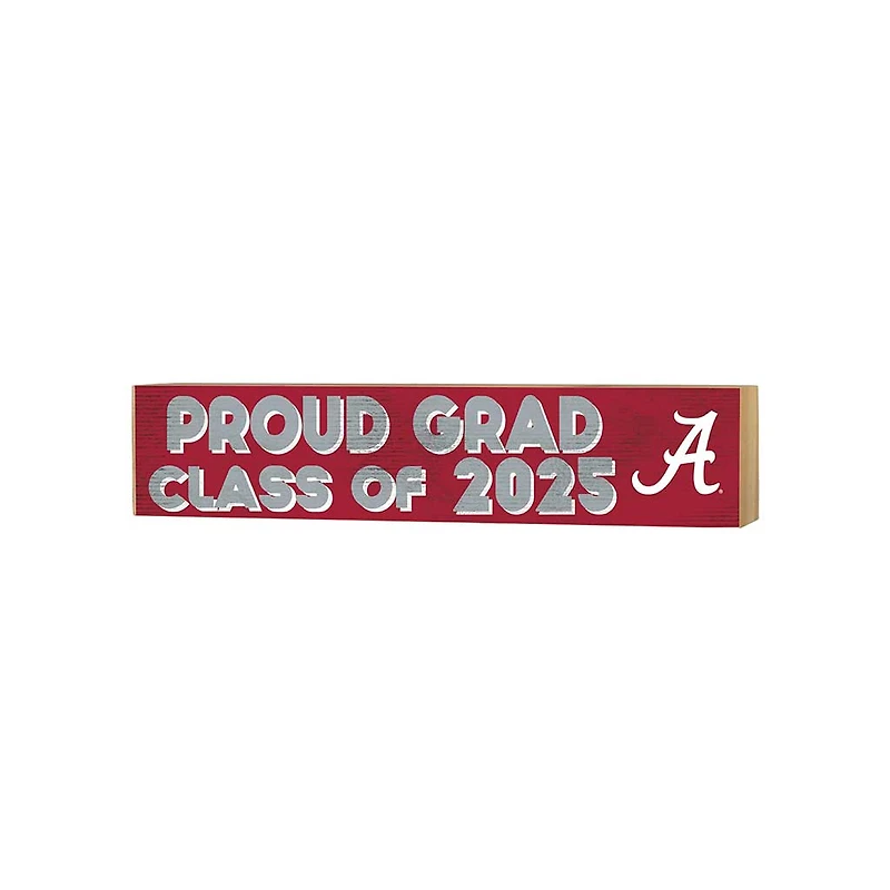 Alabama Crimson Tide 3" x 13" Class of 2025 Block Sign