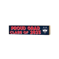 UConn Huskies 3" x 13" Class of 2025 Block Sign