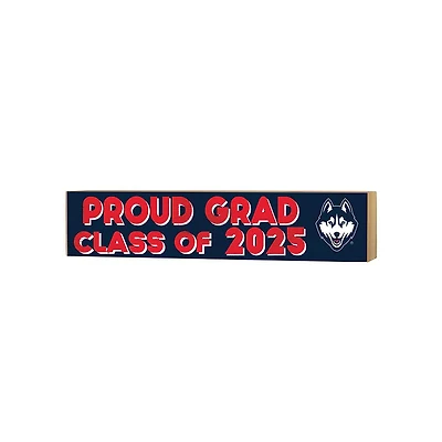 UConn Huskies 3" x 13" Class of 2025 Block Sign
