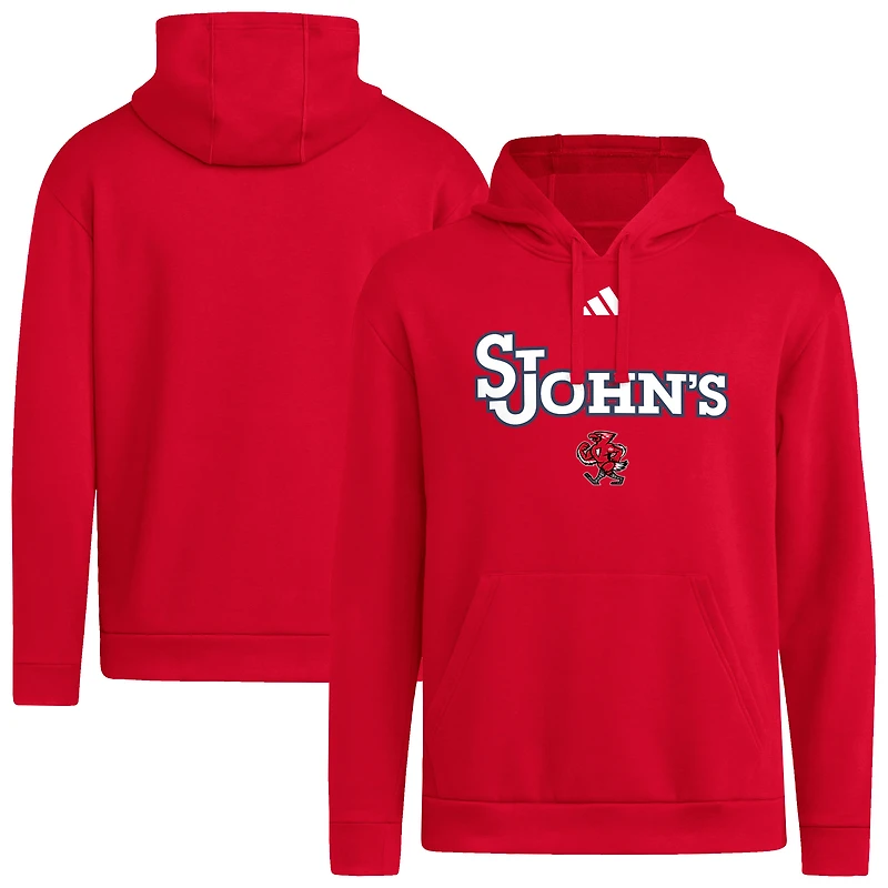 Men's adidas Red St. John's Storm Pullover Hoodie