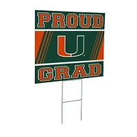 Miami Hurricanes 24" x 18" Graduation Outdoor Yard Sign