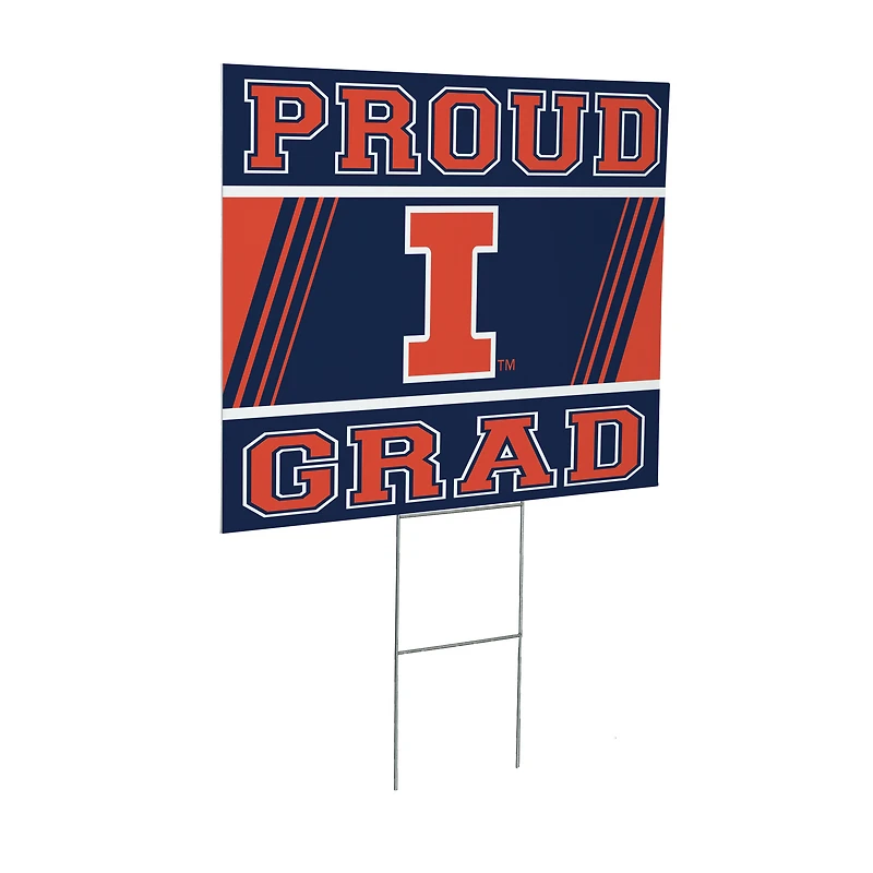 Illinois Fighting Illini 24" x 18" Graduation Outdoor Yard Sign