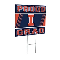 Illinois Fighting Illini 24" x 18" Graduation Outdoor Yard Sign