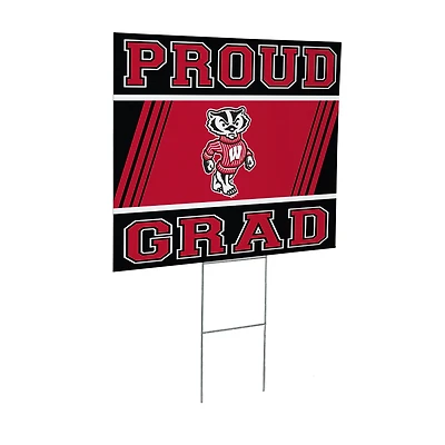Wisconsin Badgers 24" x 18" Graduation Outdoor Yard Sign