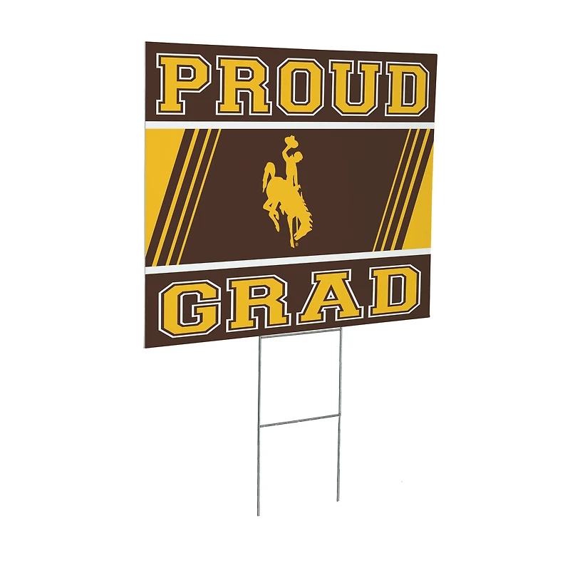 Wyoming Cowboys 24" x 18" Graduation Outdoor Yard Sign